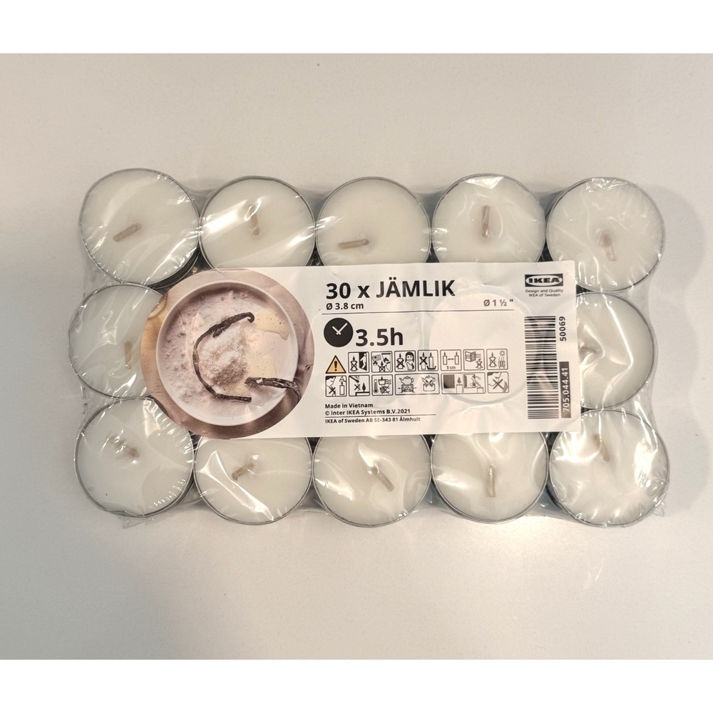 30 x IKEA Tea Light Candle Scented JAMLIK